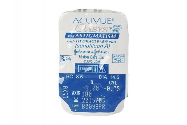 Acuvue Oasys for Astigmatism Αστιγματικοί Δεκαπενθήμεροι (6 φακοί)